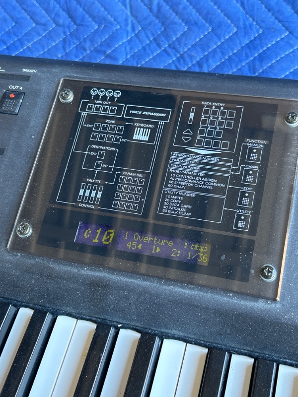 Photo 2 of Roland A-90 Expandable controller plugged in powers on no further testing in Heavy duty rolling road case measures 65 x 19 x 11 very heavy 