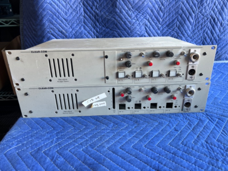 Photo 1 of Two Clear Com RM-400A Remote stations one is missing buttons untested 