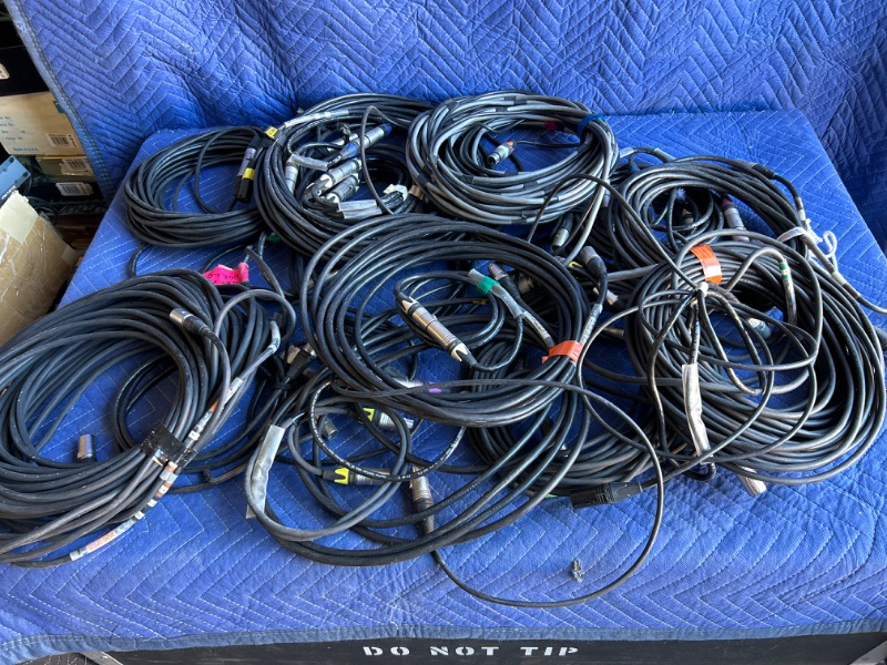 Photo 1 of Large lot of XLR cables