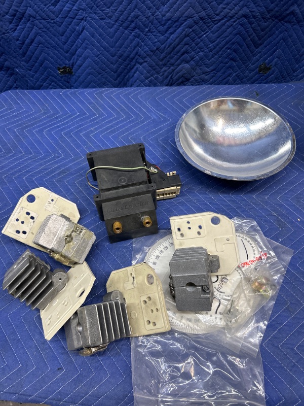 Photo 5 of Huge lot of new Strand HMI light parts including Lamp sockets, connectors, carriages and lots of High voltage cables