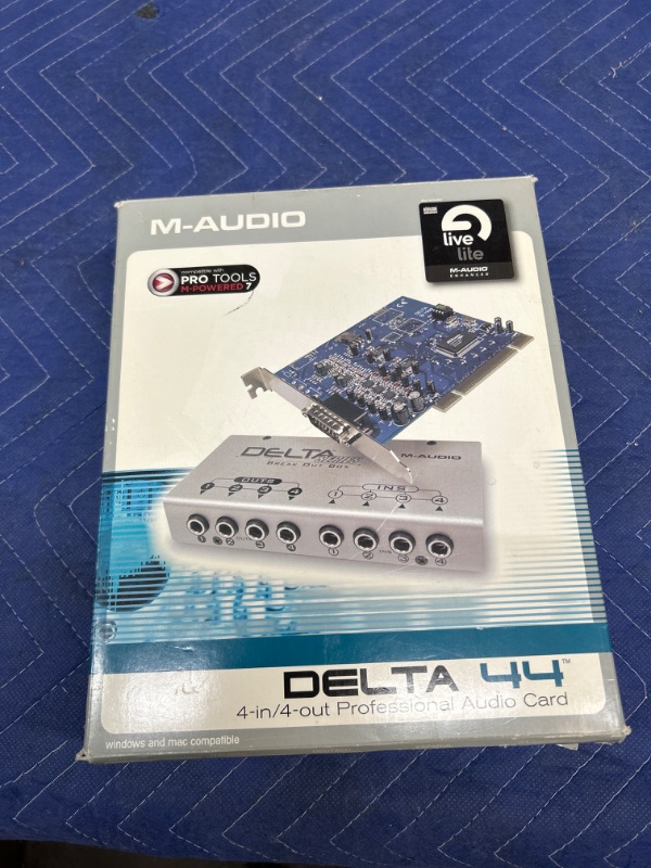 Photo 1 of New in box M-Audio Delta 44 Professional 4-in/4-out Audio Card Cable & Breakout Box