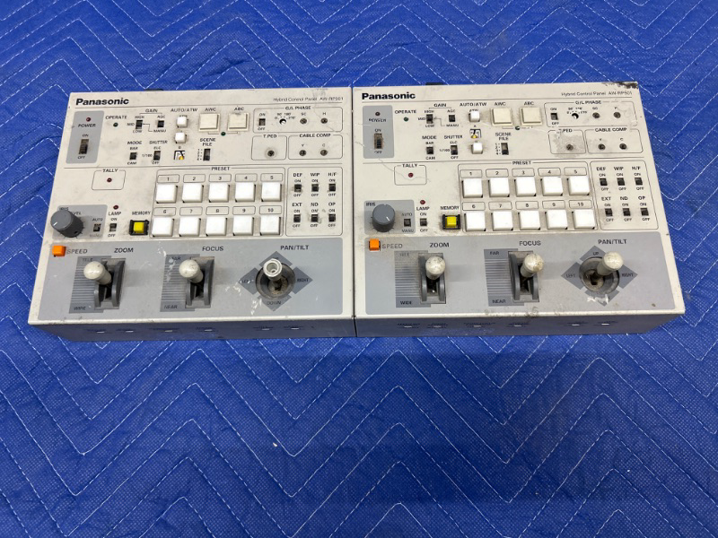 Photo 1 of Two Panasonic aw-rp501camera controllers untested 