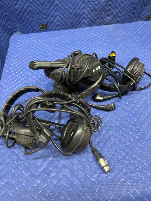 Photo 1 of 5 Clear Com Headsets untested 