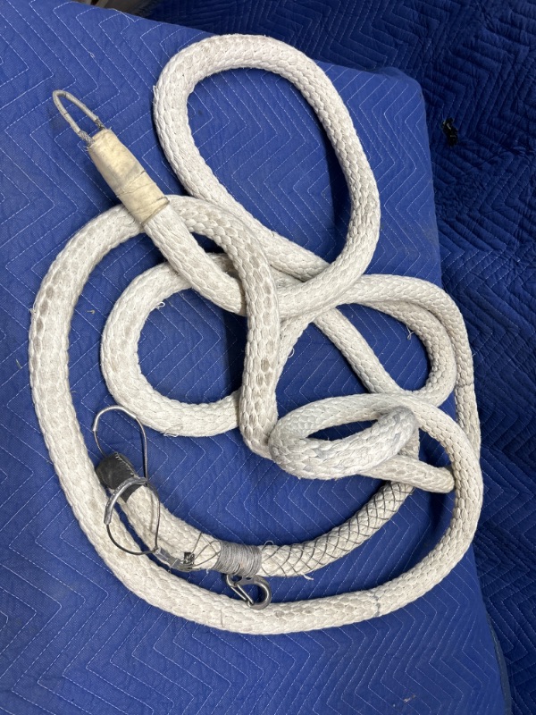 Photo 1 of large white gym Gymnastics climbing rope 