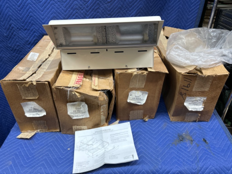 Photo 1 of 5 New in the boxes Insight lighting Cream colored Taos 18" outdoor lights with hoods and built in ballasts boxes are yucky lights are new 