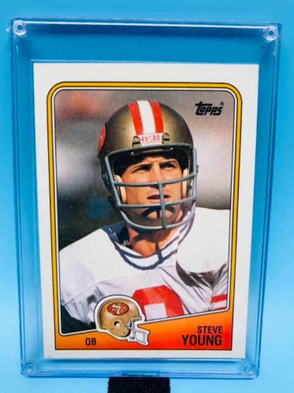 Photo 1 of 277727…topps 1988 Steve young card 39 in hard plastic case