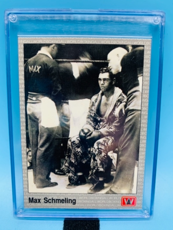 Photo 1 of 277733…AW sports 1991 max schmeling card 134 in hard plastic case