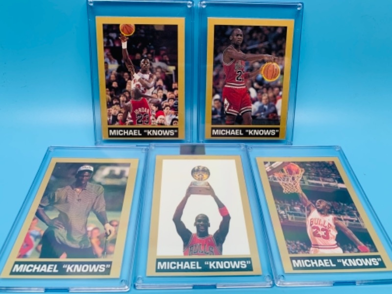 Photo 1 of 277746… five Michael knows trading cards in  hard plastic cases