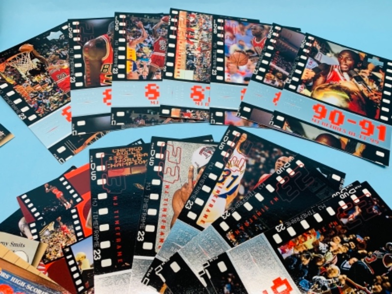 Photo 5 of 277747… 23 Michael Jordan cards - upper deck 1990 retirement set  in box-  3.5 x 5 inch cards 