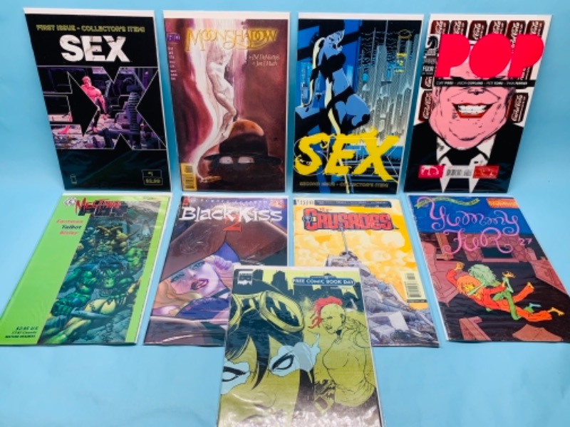 Photo 1 of 277748…adults only- 9 adult comics for mature readers  in plastic sleeves