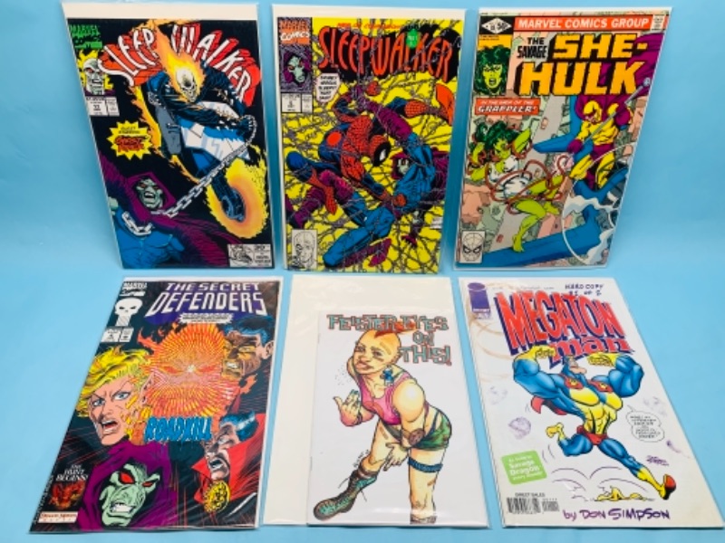 Photo 1 of 277750… six collectible comics one autographed sketch book in plastic sleeves