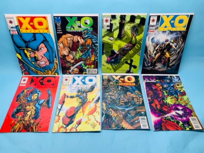 Photo 1 of 277755… 8 x-O Manowar comics in plastic sleeves