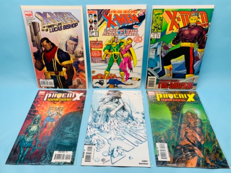 Photo 1 of 277756… six X-Men comics in plastic sleeves