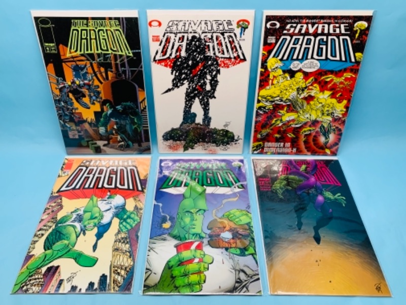 Photo 1 of 277772… six savage dragon comics in plastic sleeves