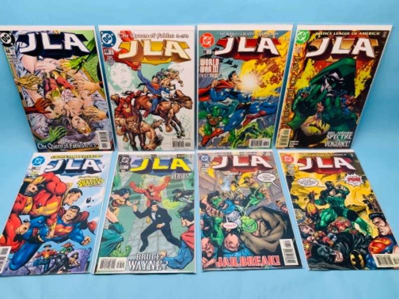 Photo 1 of 277774… eight justice league of America comics in plastic sleeves