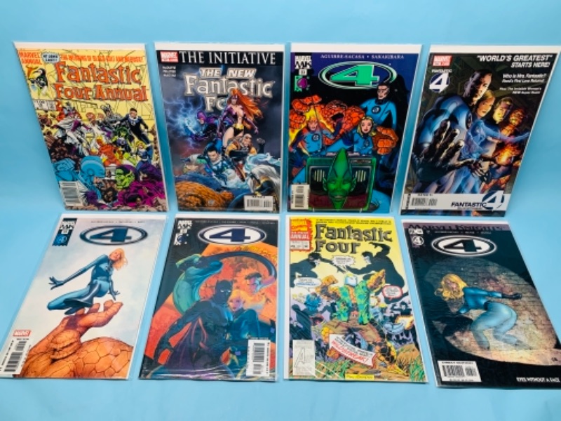 Photo 1 of 277780… eight fantastic four comics in plastic sleeves