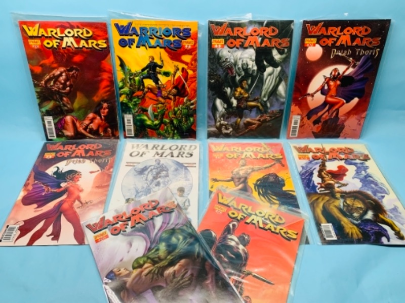 Photo 1 of 277784… 10 warlords of Mars comics in plastic sleeves