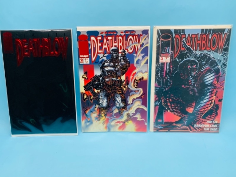 Photo 1 of 277787… deathblow  comics #1-3 in  plastic sleeves