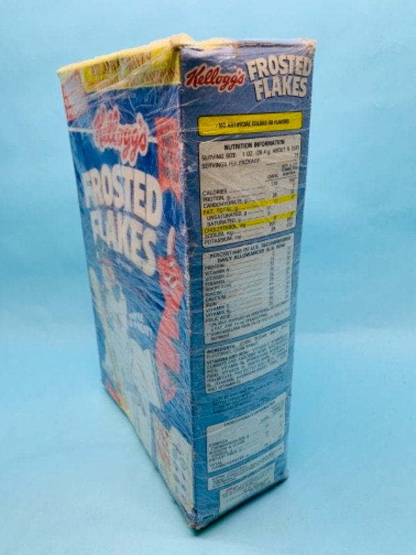 Photo 4 of 277790… vintage limited edition Kellogg’s frosted flakes Atlanta Braves sealed box of cereal- for display only not consumption 