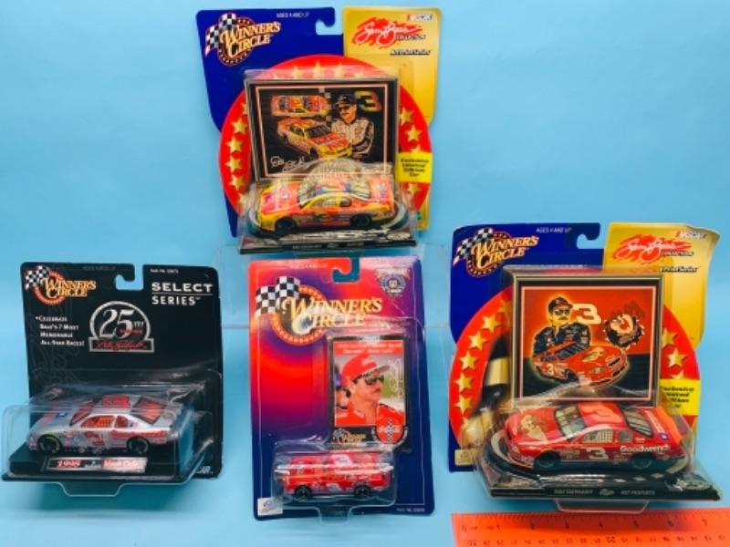 Photo 1 of 277796…4 dale Earnhardt die cast collectible cars in original packages 