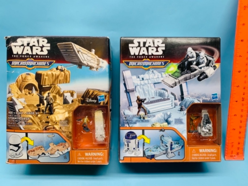 Photo 1 of 277797…2 Star Wars micro machines in original boxes - one box has a dent