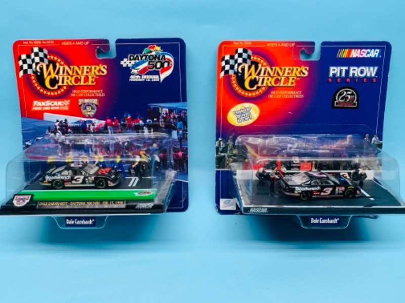 Photo 1 of 277825…2 winner’s circle dale Earnhardt pit row and Daytona 500 collectibles in original packages