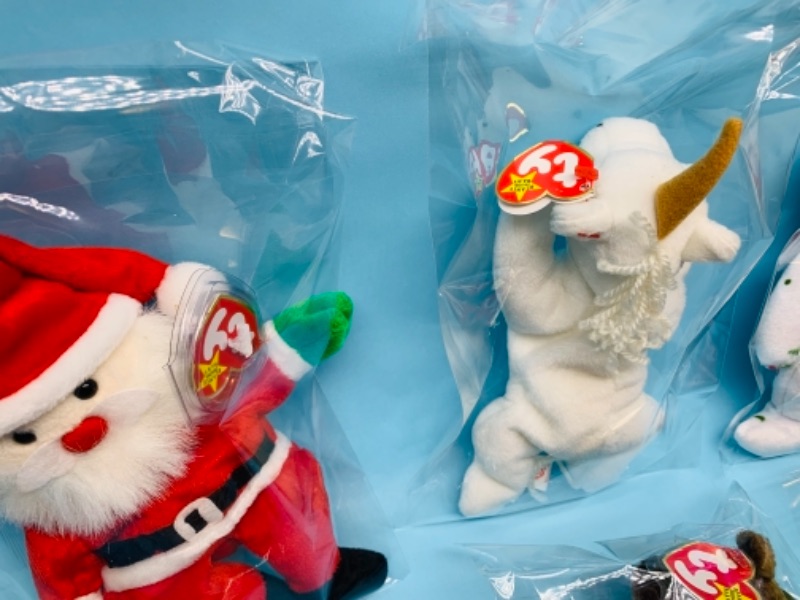Photo 3 of 277830…6 specialty ty beanie babies in plastic bags 
