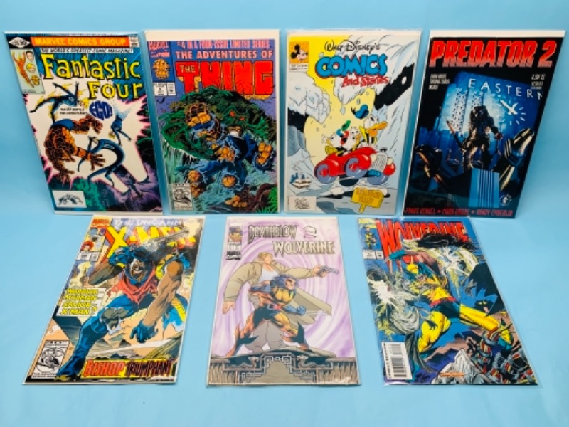 Photo 1 of 277848… seven comics in plastic sleeves