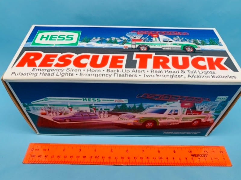 Photo 1 of 277853…. Large Hess rescue truck in original box 