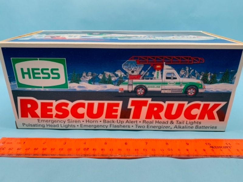 Photo 2 of 277853…. Large Hess rescue truck in original box 