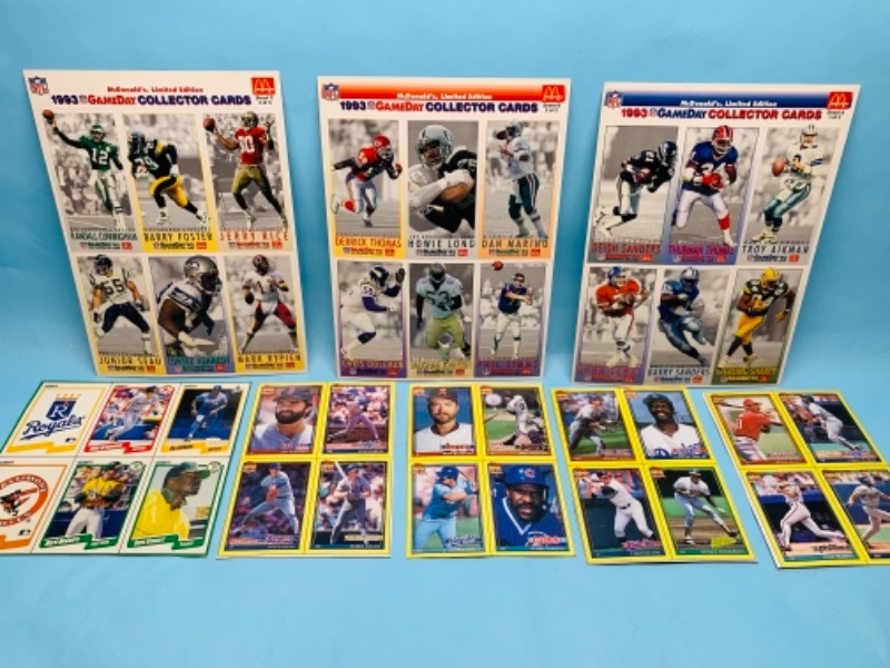 Photo 1 of 277854…topps, fleer, and McDonald’s uncut sports cards