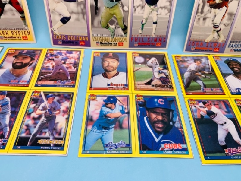 Photo 4 of 277854…topps, fleer, and McDonald’s uncut sports cards