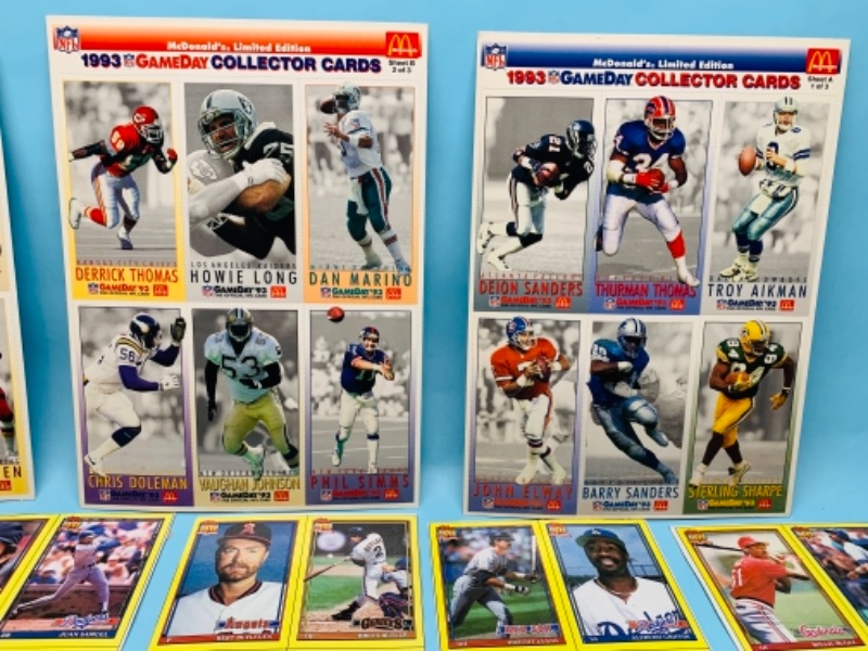 Photo 8 of 277854…topps, fleer, and McDonald’s uncut sports cards