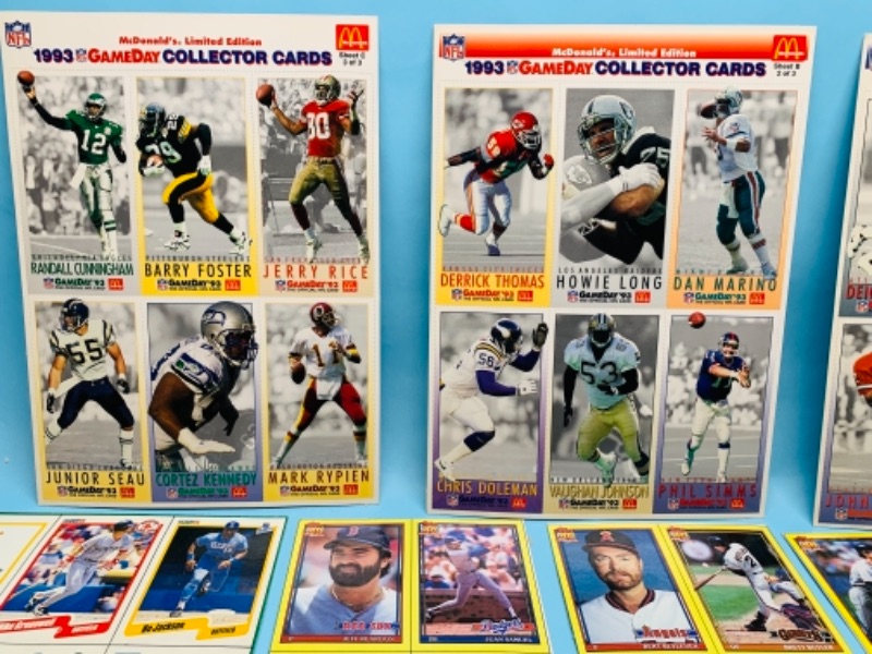 Photo 2 of 277854…topps, fleer, and McDonald’s uncut sports cards