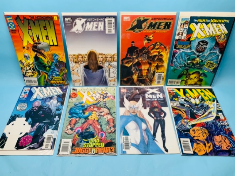 Photo 1 of 277858… eight X-Men comics in plastic sleeves