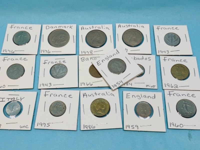 Photo 1 of 277885…16 foreign coins 