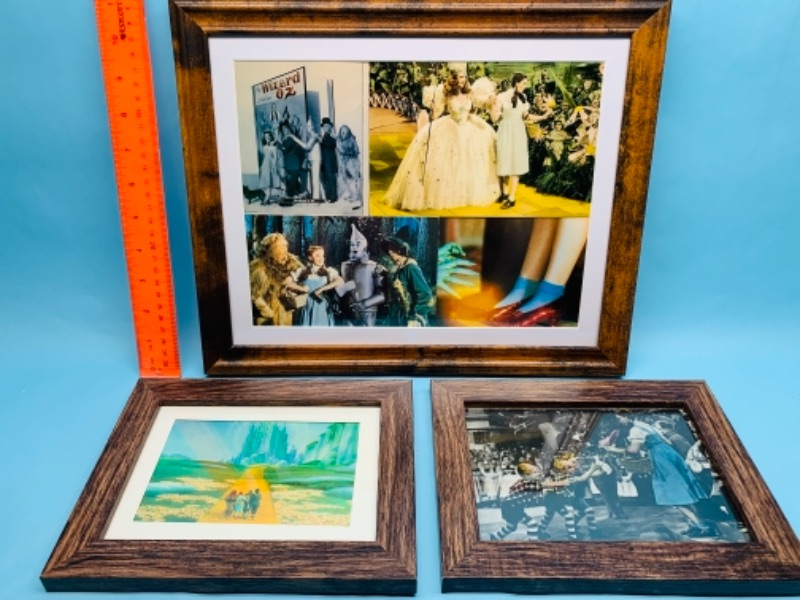 Photo 1 of 277895…3 vintage framed wizard of oz postcards and greeting cards 