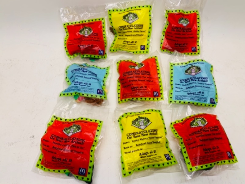 Photo 2 of 277907…vintage sealed McDonald’s cabbage patch kids happy meal toys - some the same