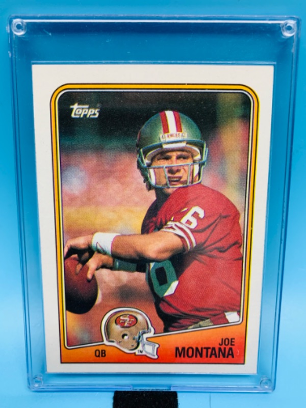 Photo 1 of 277928…topps 1988 Joe Montana card 38 in hard plastic case