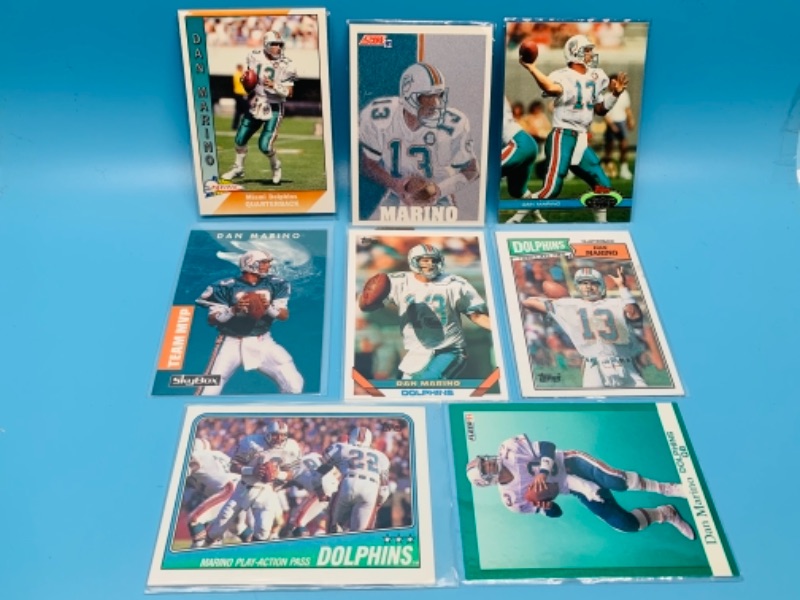 Photo 1 of 277931…8 Dan Marino trading cards in plastic sleeves 