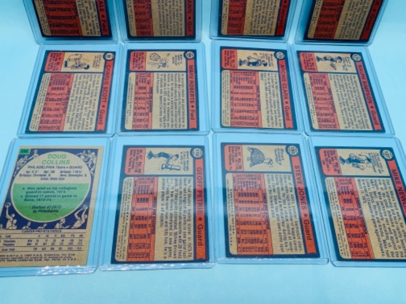 Photo 5 of 277934…12 vintage late 1960’s-early 1970’s basketball trading cards in hard plastic sleeves 