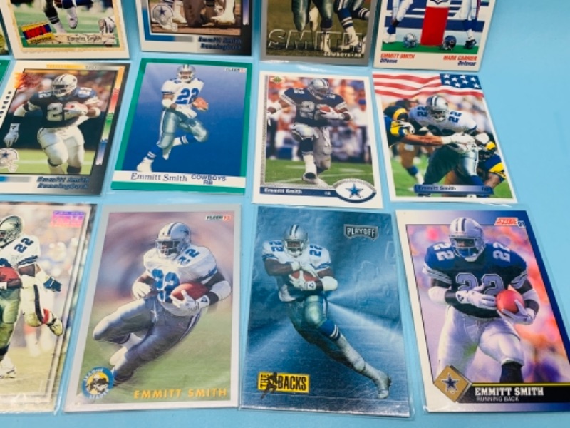 Photo 3 of 277938…15 emmitt smith trading cards in plastic sleeves 