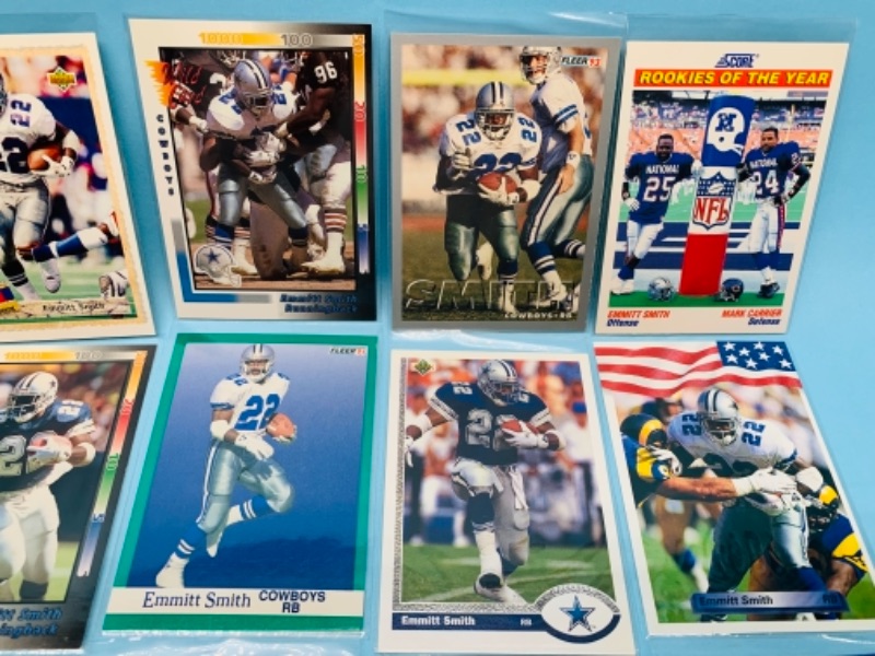 Photo 5 of 277938…15 emmitt smith trading cards in plastic sleeves 