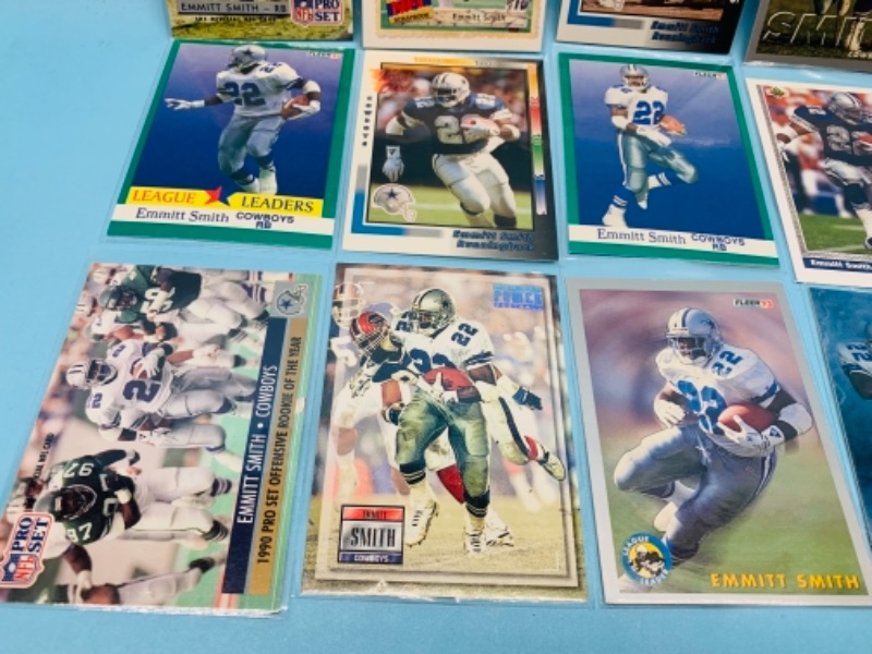 Photo 2 of 277938…15 emmitt smith trading cards in plastic sleeves 