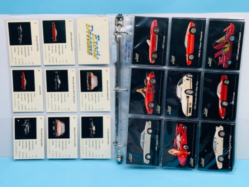 Photo 4 of 277941…100 vintage 1992 exotic dreams sports car trading cards in binder 