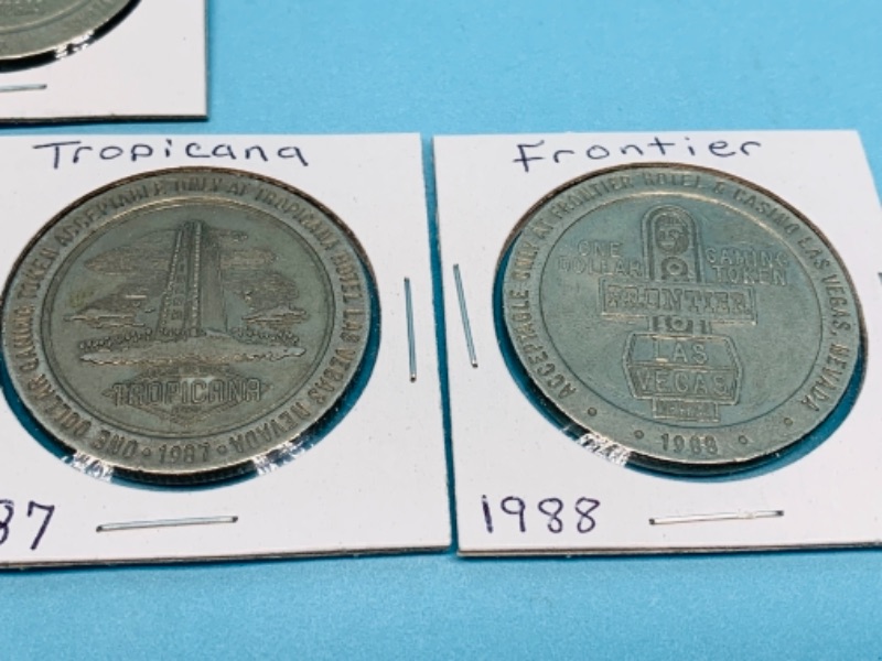 Photo 1 of 277942…8 vintage circulated casino gaming tokens 