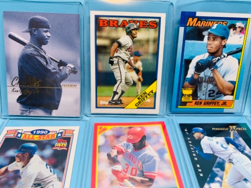 Photo 3 of 277948…12 ken Griffey jr. Trading cards in hard plastic sleeves 