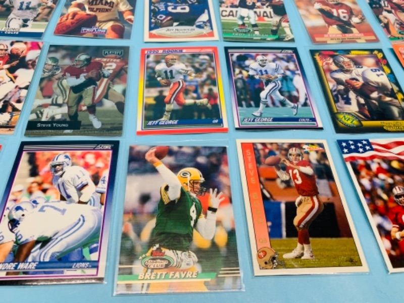 Photo 2 of 277956…45 nfl quarterback trading cards in plastic sleeves 