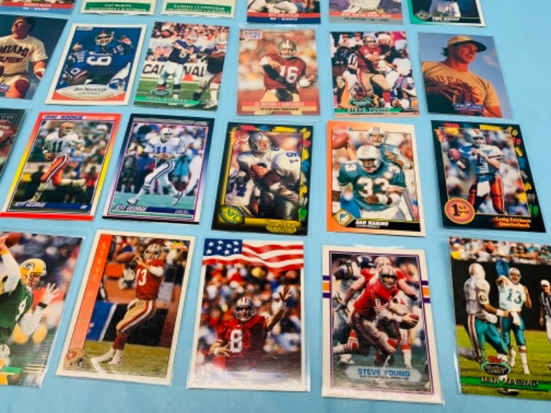 Photo 4 of 277956…45 nfl quarterback trading cards in plastic sleeves 