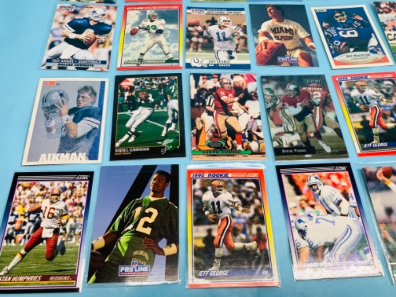 Photo 7 of 277956…45 nfl quarterback trading cards in plastic sleeves 